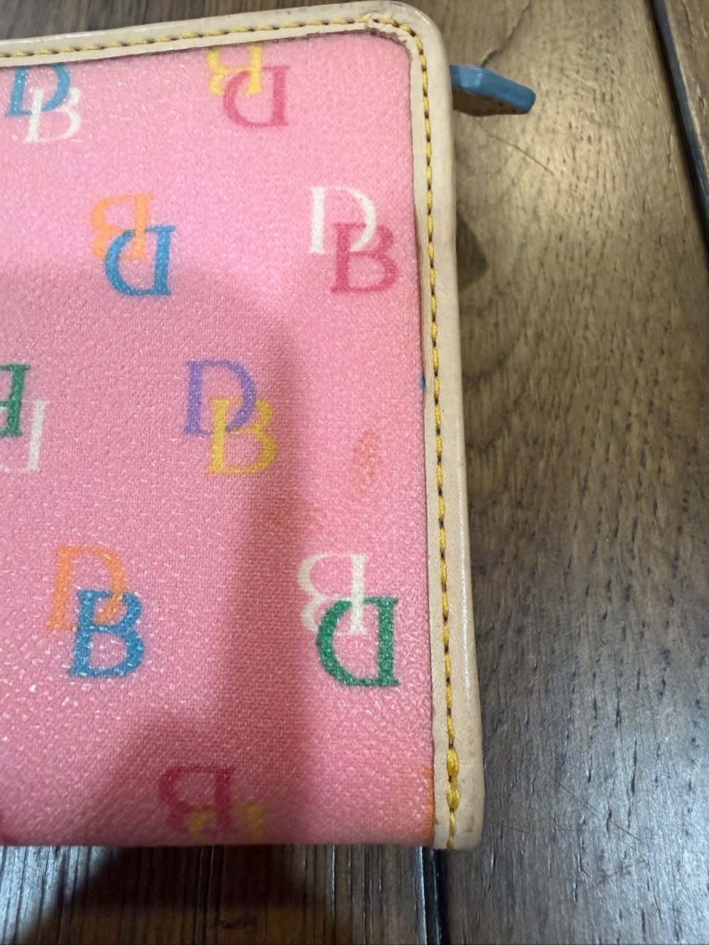 Dooney & Bourke DB Monogram Pink Wallet - Picture 5 of 9